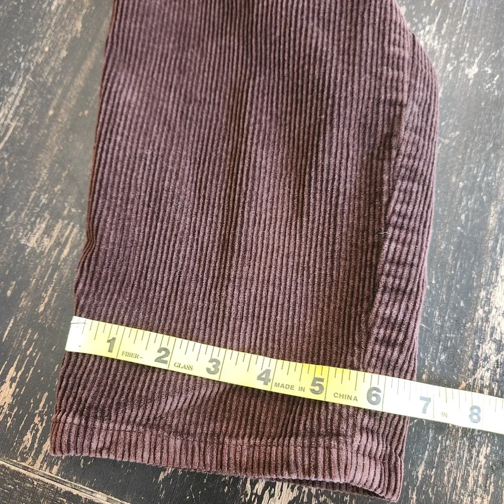 VTG Lauren Ralph Lauren‎ Corduroy Pants Womens 12 Brown Wide Wale Straight Leg